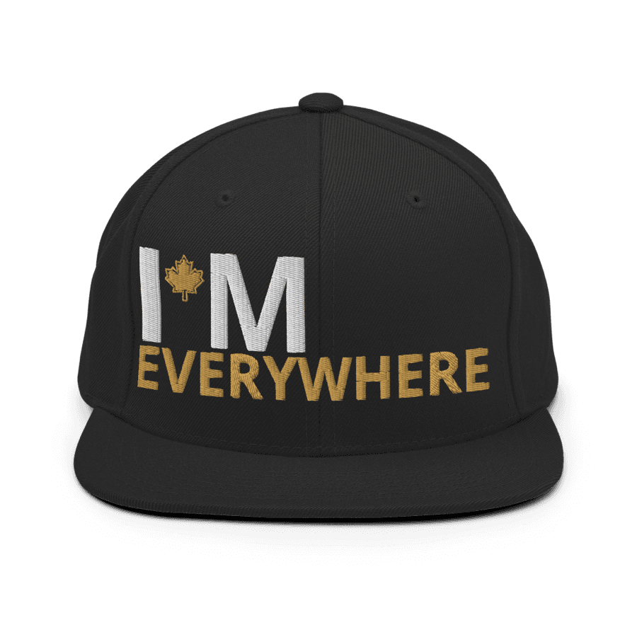 Im Everywhere hat — All Black, Front